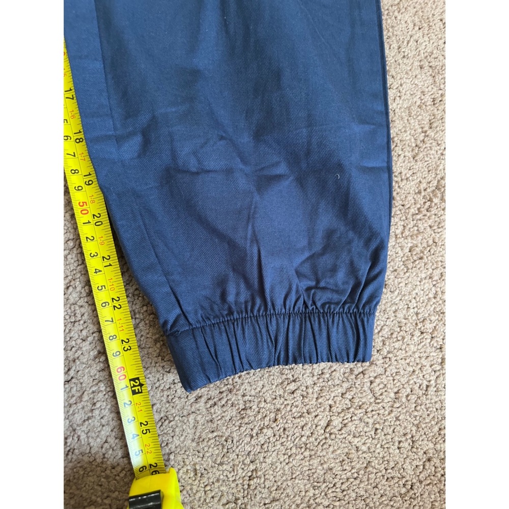 Halara Navy Blue High Waisted Pleated Jogger Pants Size M NWT - Picture 7 of 9